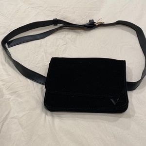 Fanny bag black velour
